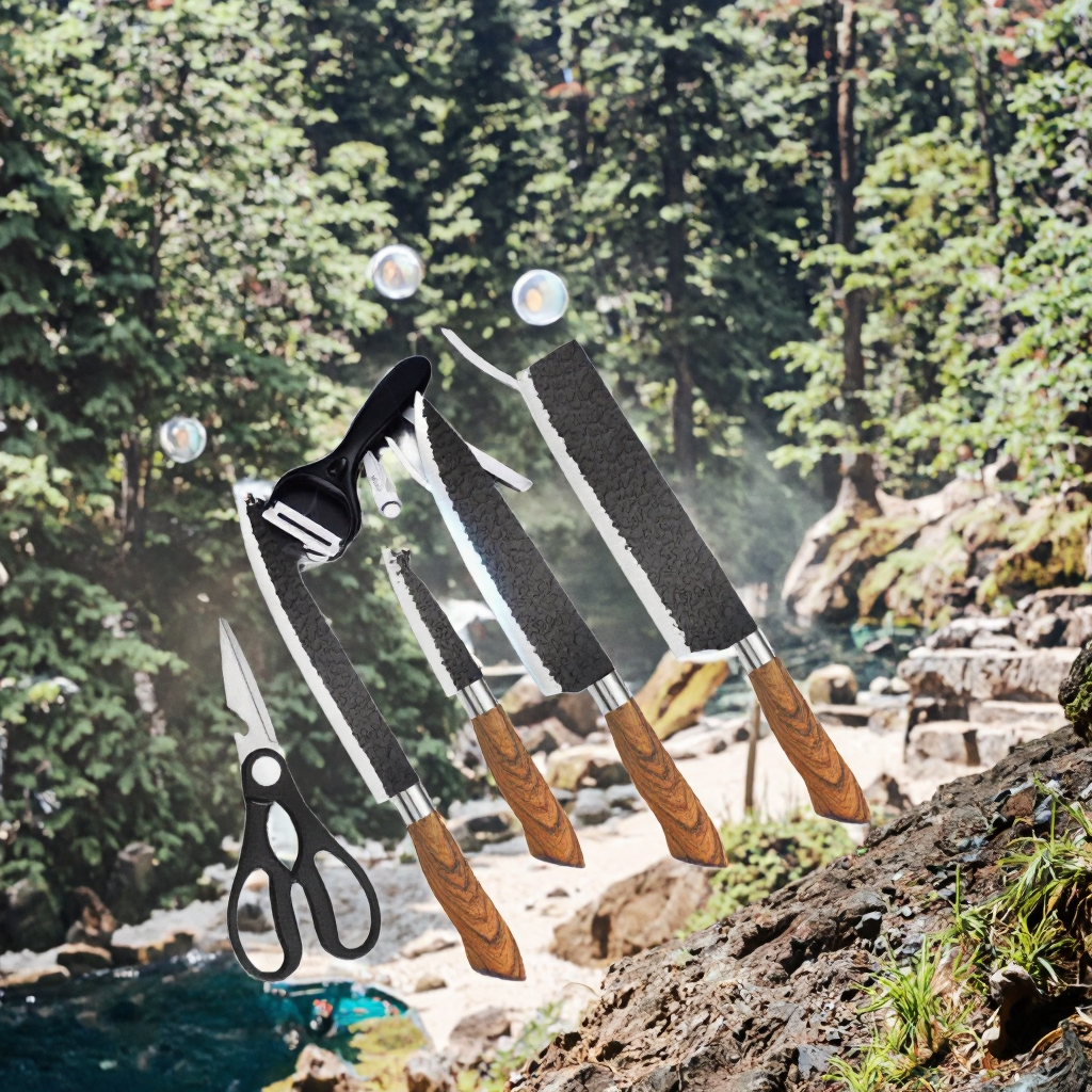 Six-piece forged knife set