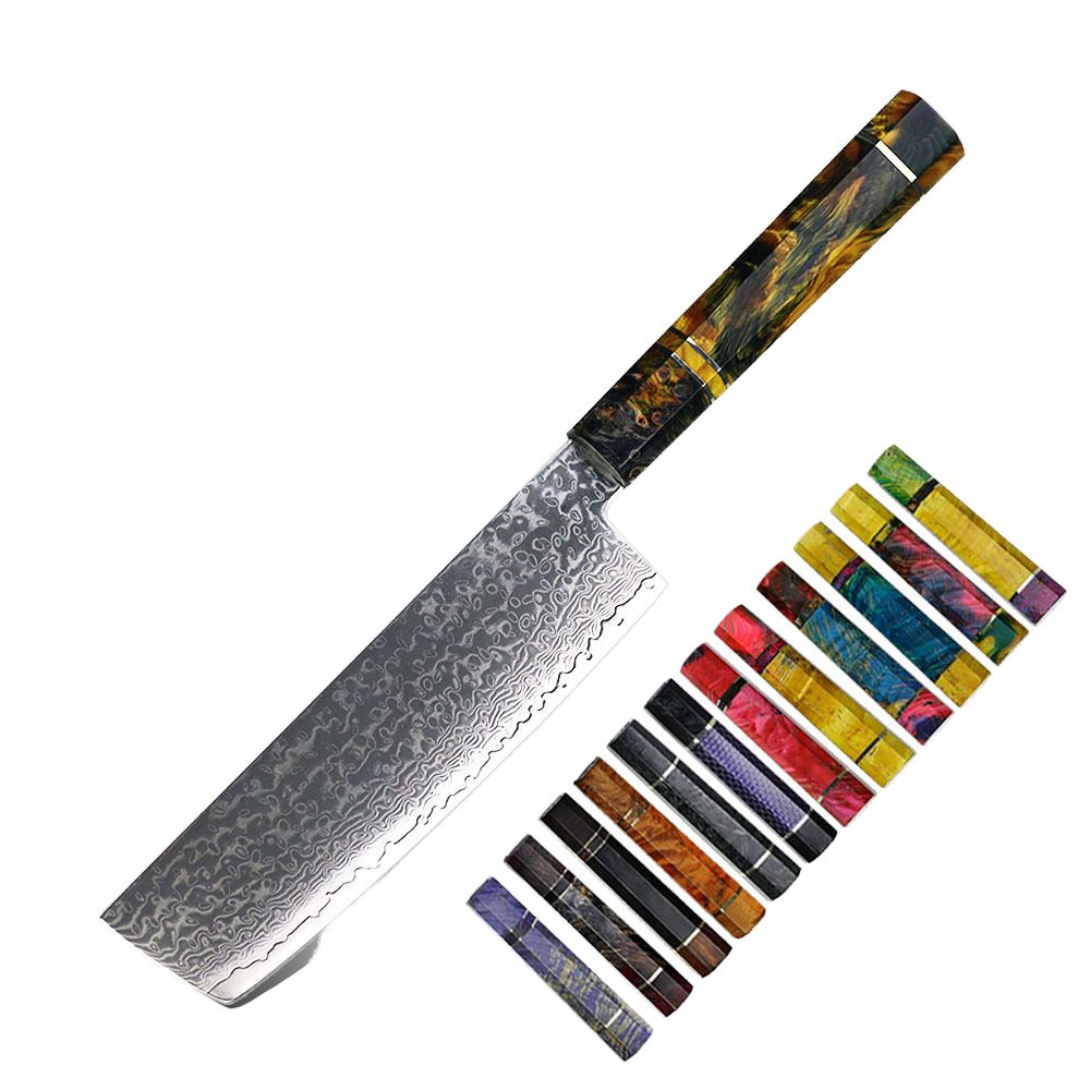 Stabilized wood nakiri